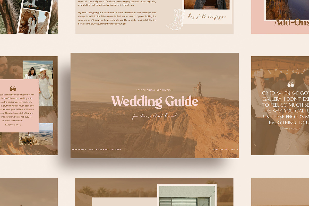 Photographer Canva Pricing Guide, a Marketing Template by Lennox Creative Co. (Photo 1 of 2)