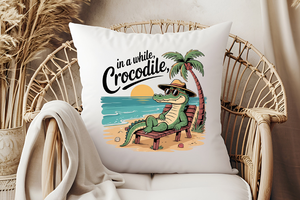 In a While Crocodile Sublimation PNG, an Illustration by Libby Wishes (Photo 6 of 6)