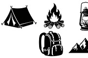 Camping Adventure Silhouette Icon, an Illustration by Artivon (Thumbnail 33 of 51)
