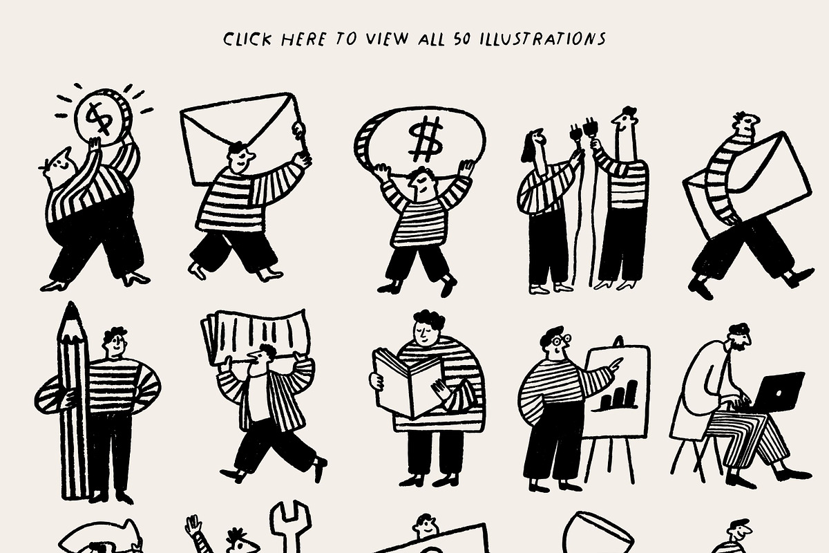 Work in Progress: 50 Characters, a Person Illustration by Veyla (Photo 3 of 9)