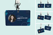 ID Card Landscape Mockup, an Advertising Mockup by xavier_studio (Thumbnail 1 of 5)