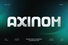 Axinom - Modern Technology Font