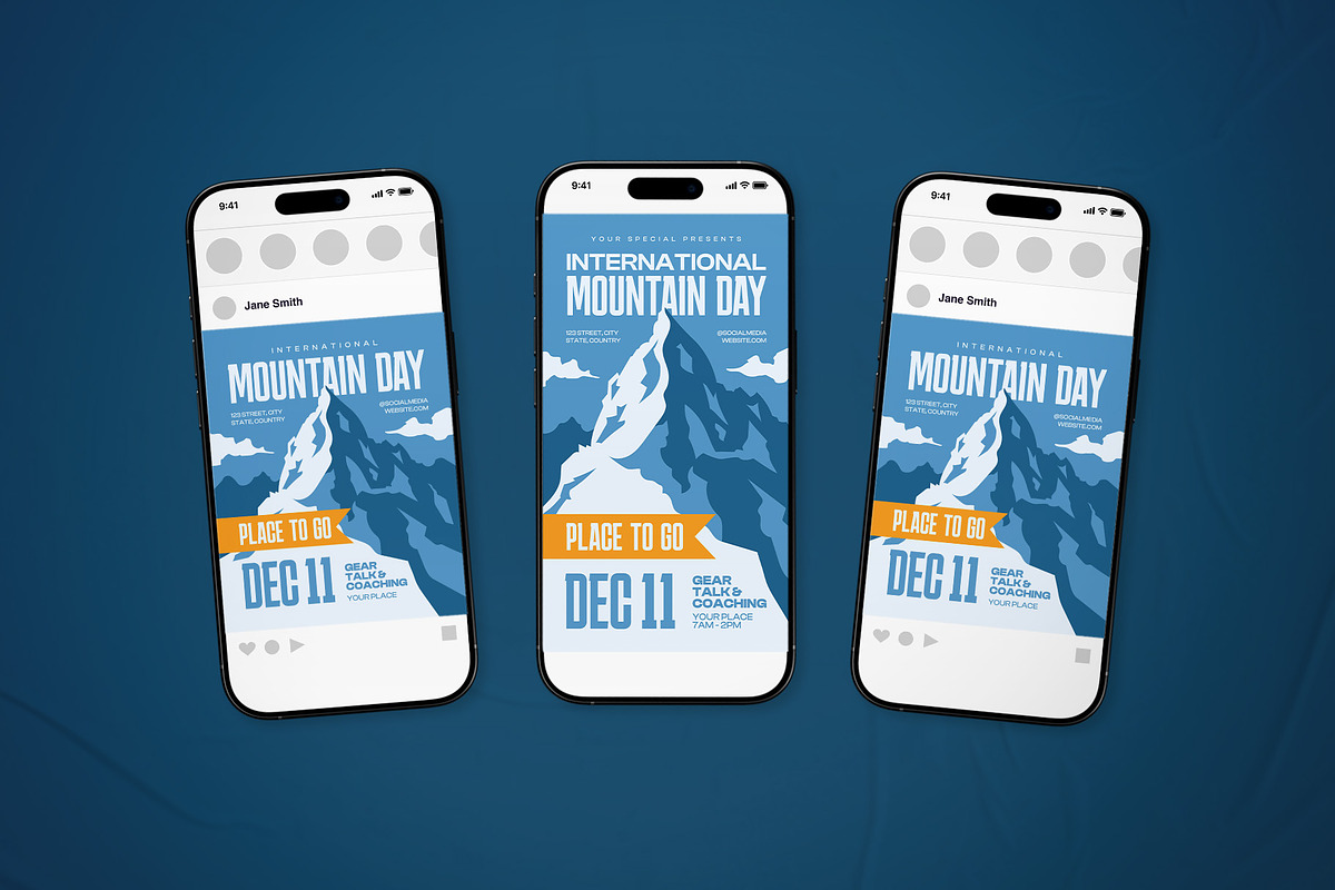 International Mountain Day Flyer, a Flyer Template by The Good Store (Photo 2 of 2)