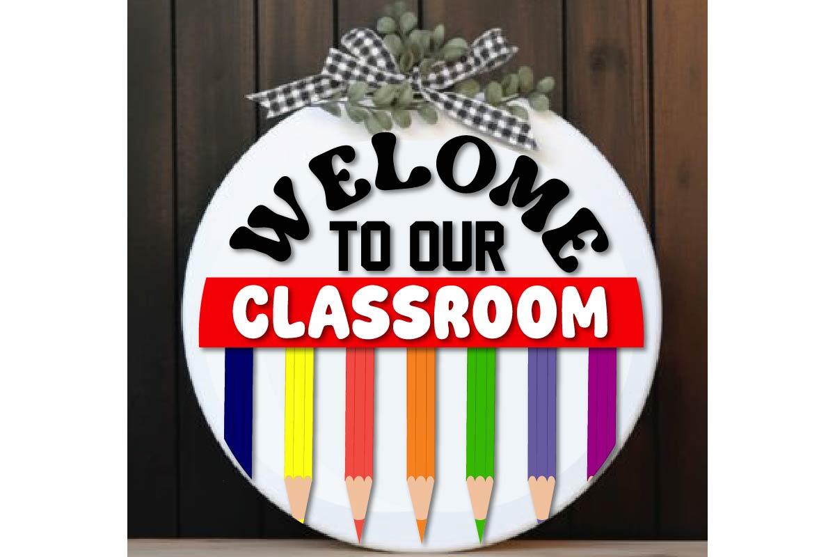 Welcome To Our Classroom Door Sign, an Object Graphic by EllaMaiyaali (Photo 3 of 5)