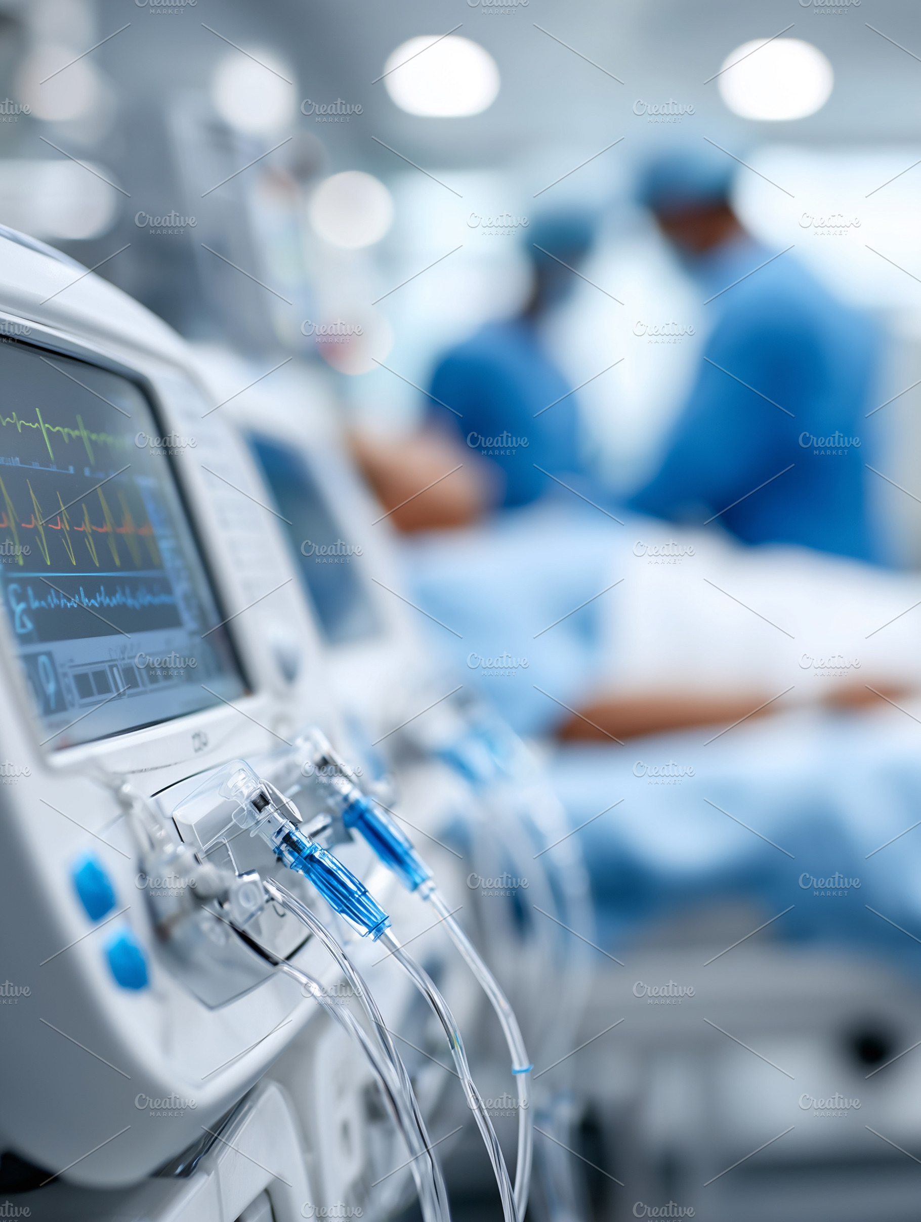 Modern hospital patient monitor, a Health & Medical Photo by MistyDay