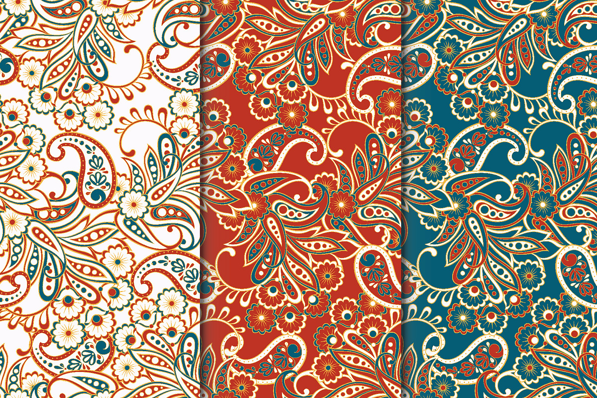 Pailsy seamless fabric pattern, a Pattern Graphic by antalogiya (Photo 1 of 4)