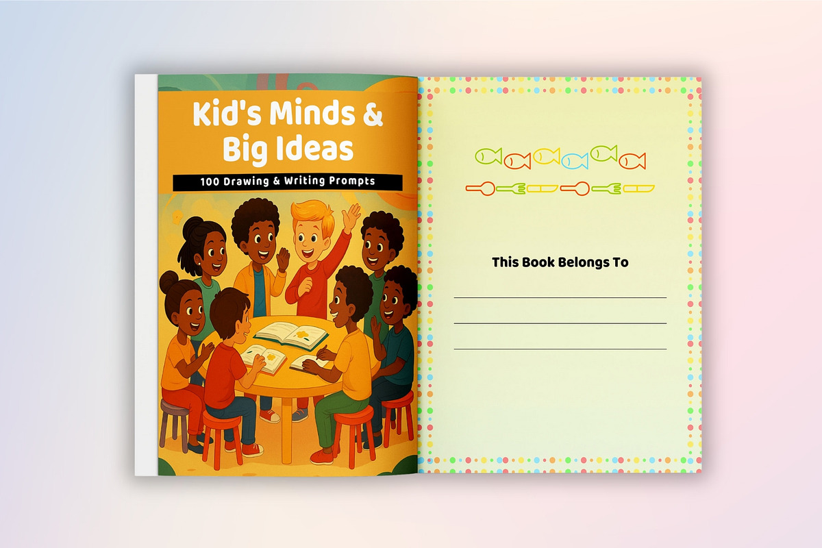 Kid’s Minds & Big Ideas Planner, a Stationery Template by Designmela01 (Photo 4 of 8)