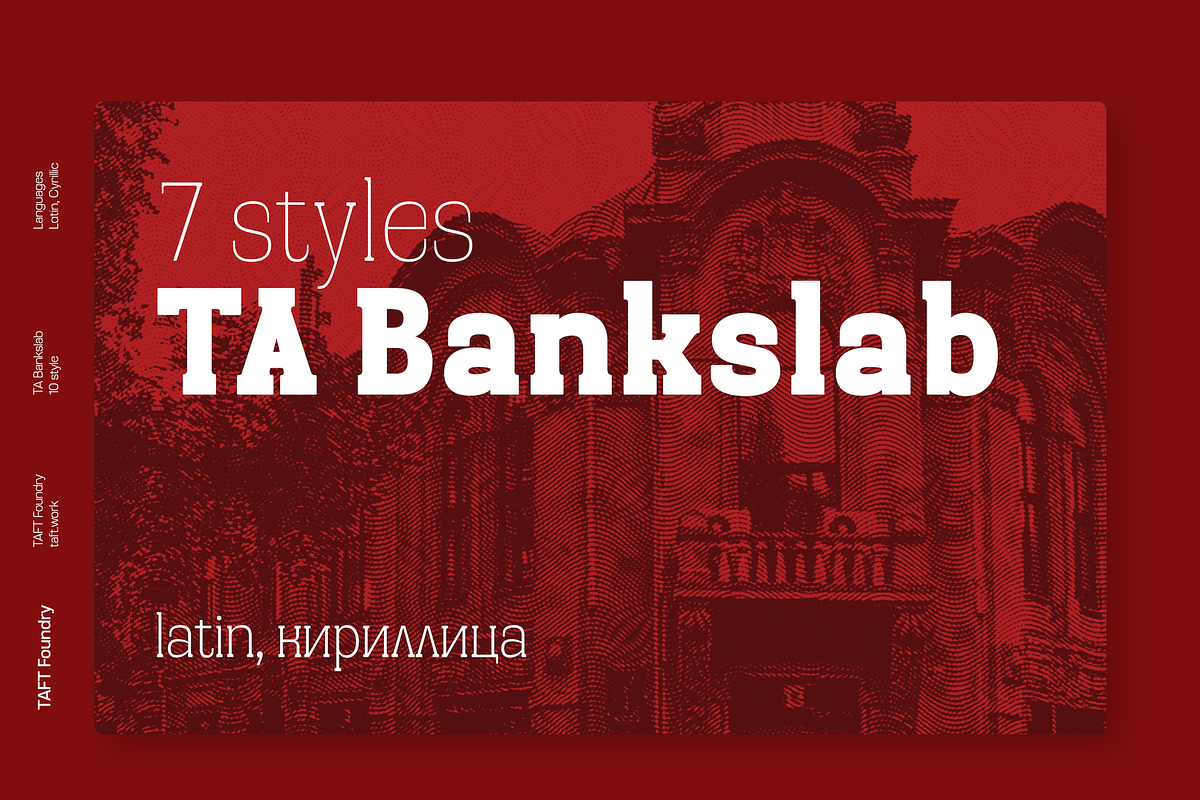 TA Bankslab Outline, a Slab Serif Font by TAFT Foundry (Photo 12 of 12)