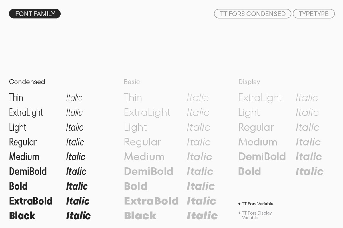 TT Fors Condensed, a Sans Serif Font by TypeType (Photo 4 of 6)