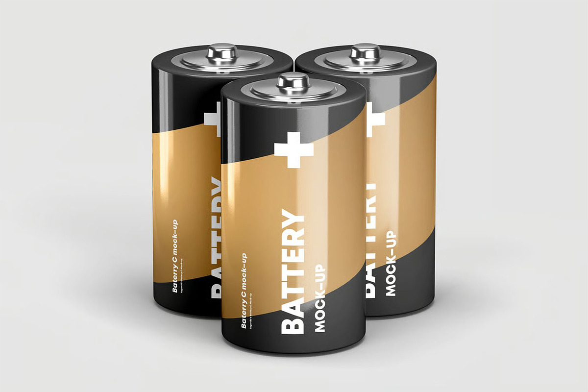 Battery C Mock-up, a Product Mockup by zippypixelstudio (Photo 5 of 9)