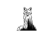 Fox Forest Silhouette Vector Bundle, an Illustration by Creativeshirt (Thumbnail 2 of 31)