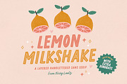 Lemon Milkshake Typeface and Dings, a Font by Nicky Laatz (Thumbnail 1 of 21)