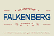 Falkenberg – Vintage Rough Display, a Sans Serif Font by Casloop Studio (Thumbnail 1 of 10)