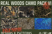 Real Woods 6x Seamless Camou Pack, a Pattern Graphic by darkmatter_graphicworks (Thumbnail 1 of 4)