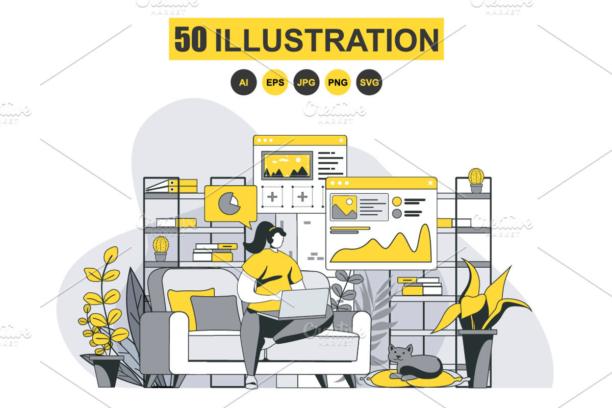 Business Outline Illustrations, a Templates & Theme by alexdndz (Photo 1 of 52)
