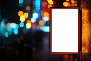 Blank white vertical digital, a Photo by Pavel_design