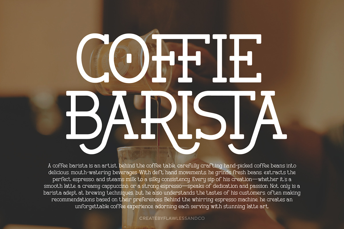 Verhole - Serif Slab Font, a Serif Font by Flawless And Co (Photo 3 of 10)