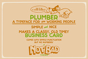 PLUMBER - The Casual Working Font, a Font by TWRUSHING (Thumbnail 1 of 2)