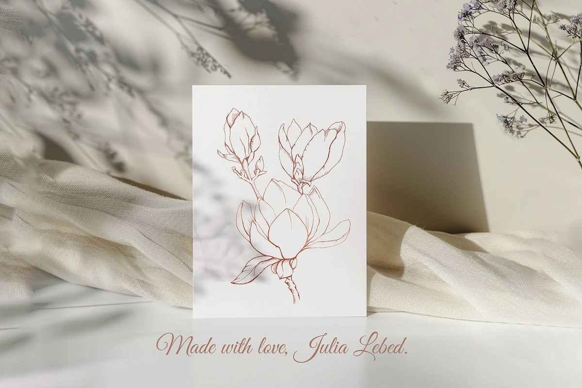 Pink Pearl wedding illustrations, an Invitation Template by L- design studio (Photo 9 of 9)