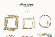MARINE SERENITY watercolor + fonts, an Education Illustration by LiChu Art (Thumbnail 9 of 11)