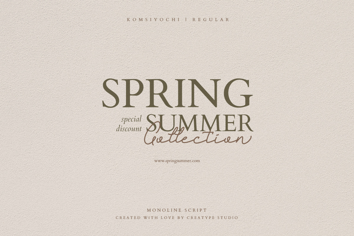 Komsiyochi Monoline Script, a Script Font by Creatype Studio (Photo 7 of 9)