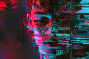 90 Glitch faces, a Person Illustration by Handmadefont (Thumbnail 18 of 94)