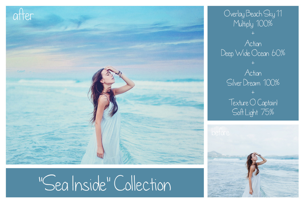 Sea Bundle - Pastel Dreamy Sea, an Action Add-On by LovePhotoMoment (Photo 8 of 20)