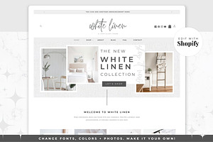 Shopify Theme | White Linen, a Shopify Template by Thirty One Palms Studio