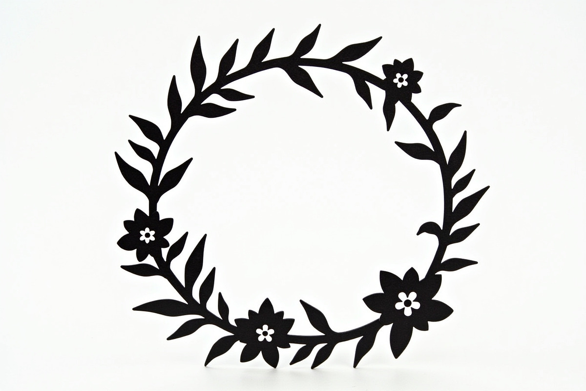 Minimalist Floral Wreath Designs, an Illustration by hafijul (Photo 8 of 9)