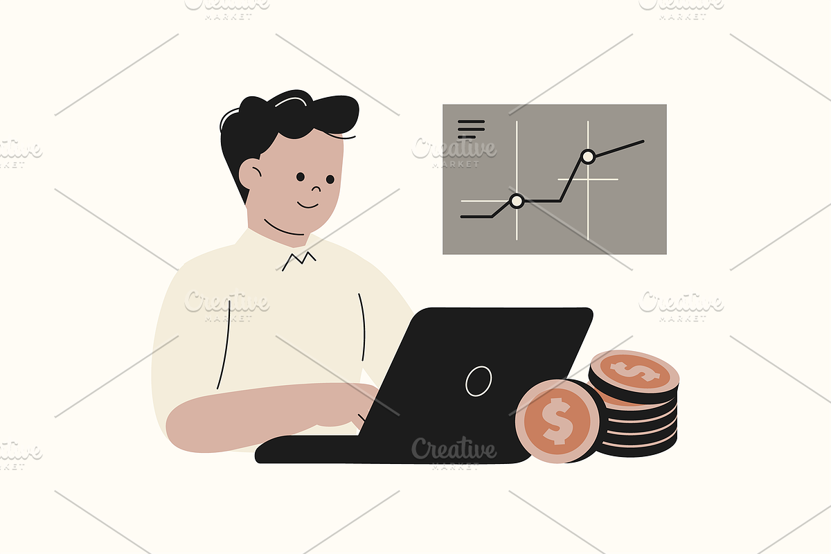Early Retirement Illustration, an Object Graphic by Jump Studio (Photo 4 of 13)