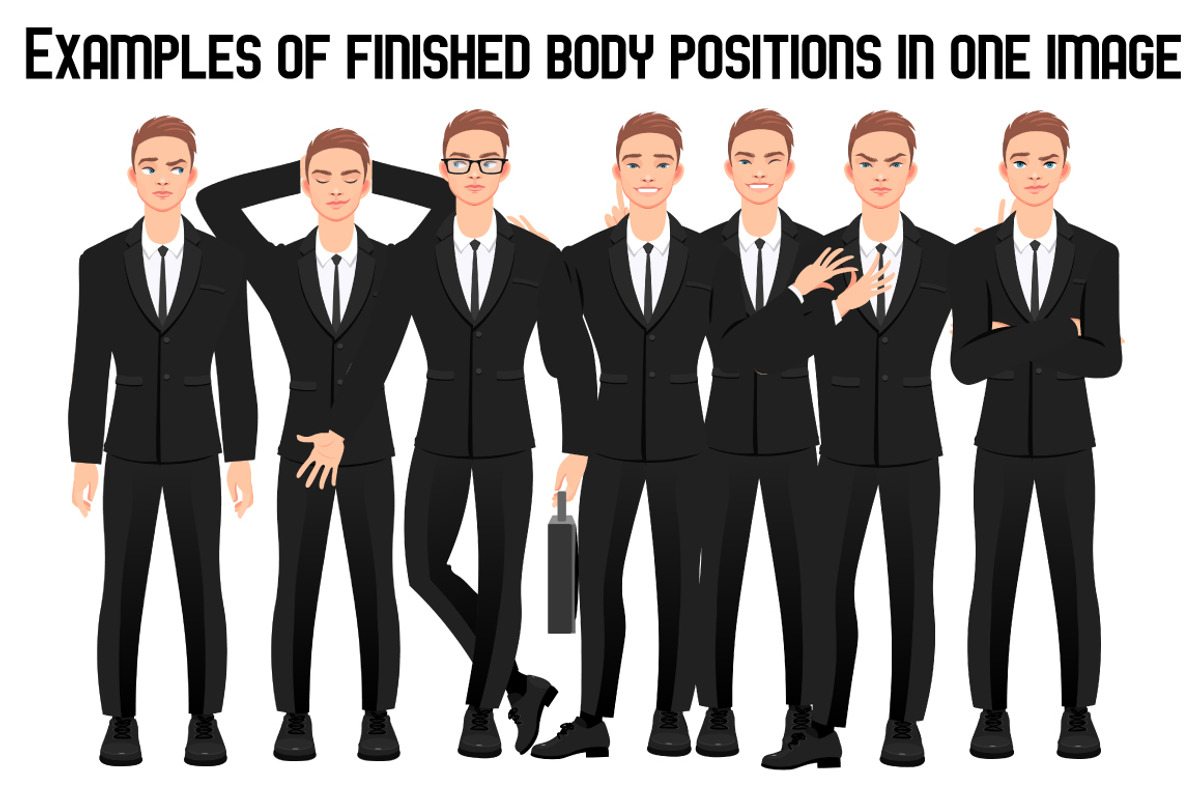 Character portrait creator MAN (PSD), a Person Illustration by Mandarinkas art (Photo 5 of 7)