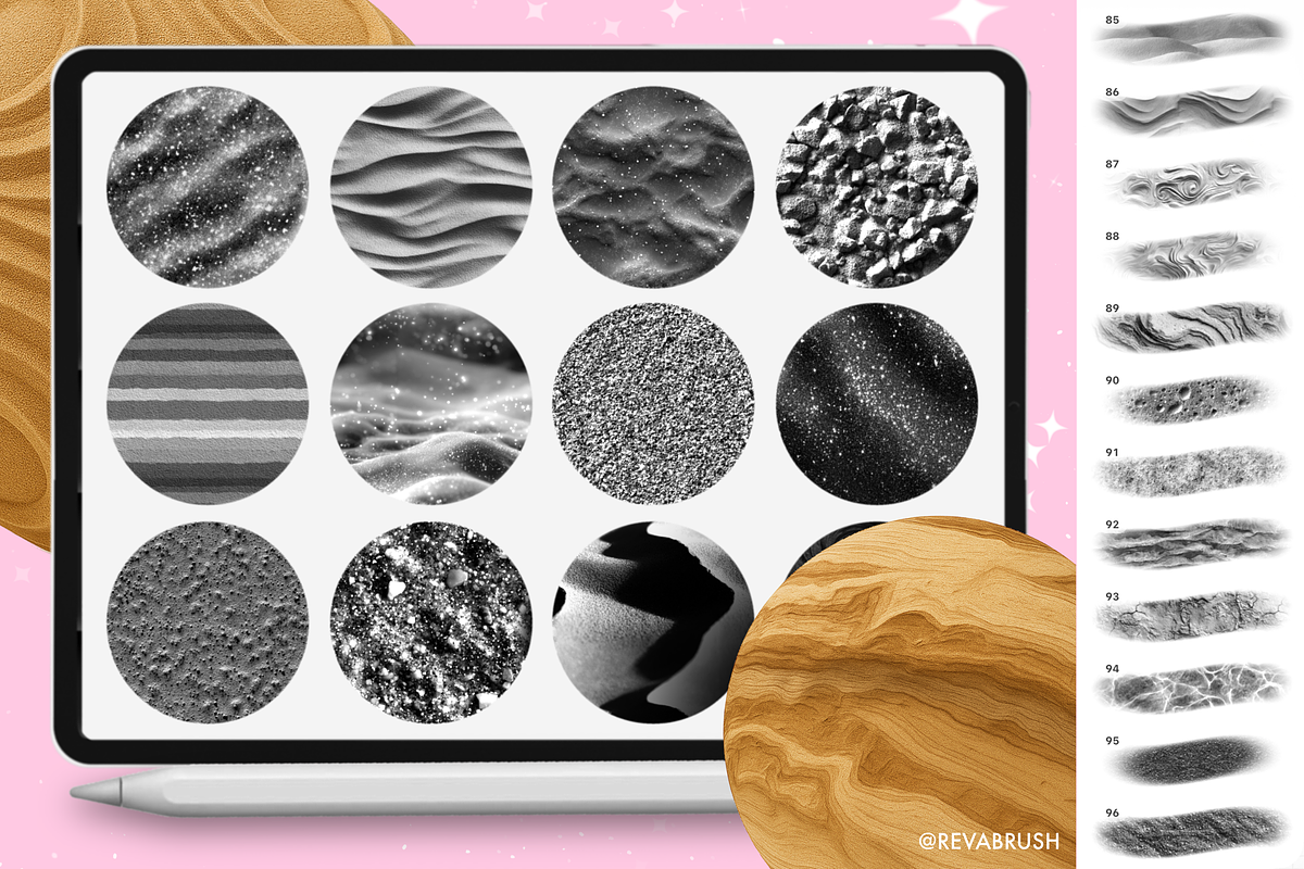 Procreate Sand & Desert brushes, a Brush Add-On by Revabrush (Photo 6 of 7)