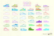forty-sneaker-illustrations, a Sport Illustration by Peg Design (Thumbnail 2 of 14)