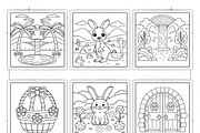Bold Easy Minimal Art Coloring Pages, a Decorative Illustration by Ink Gallery (Thumbnail 3 of 3)