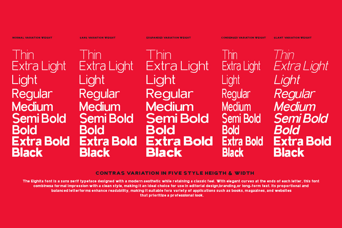 Elghita (120 Font Files), a Sans Serif Font by IM Studio (Photo 2 of 11)