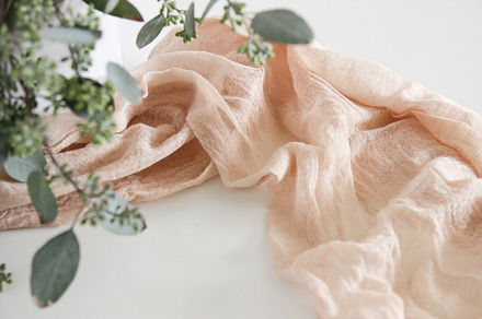 Romantic Fabric & Greens Photo