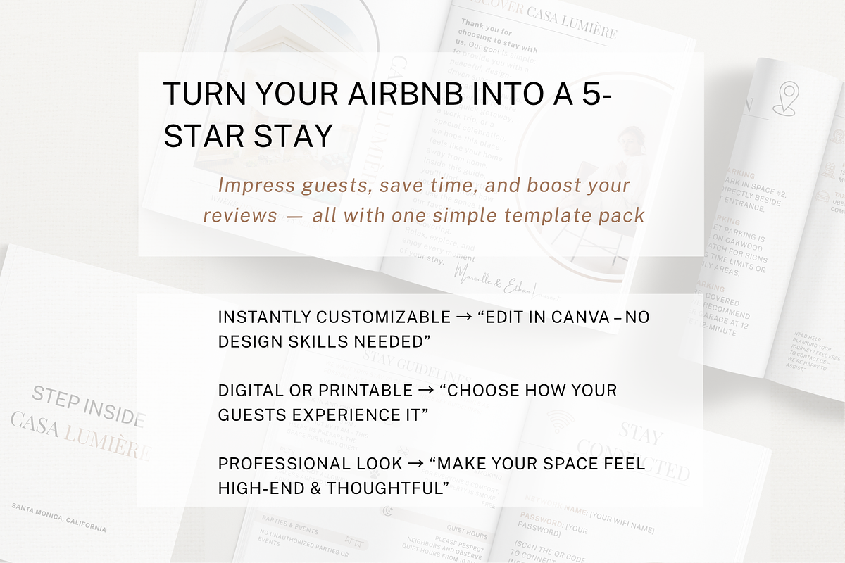 Short Term Rental Welcome Book preview 8