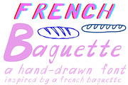 French Baguette Aesthetic Font, a Handwritten Font by Eryn Rose Design (Thumbnail 1 of 7)
