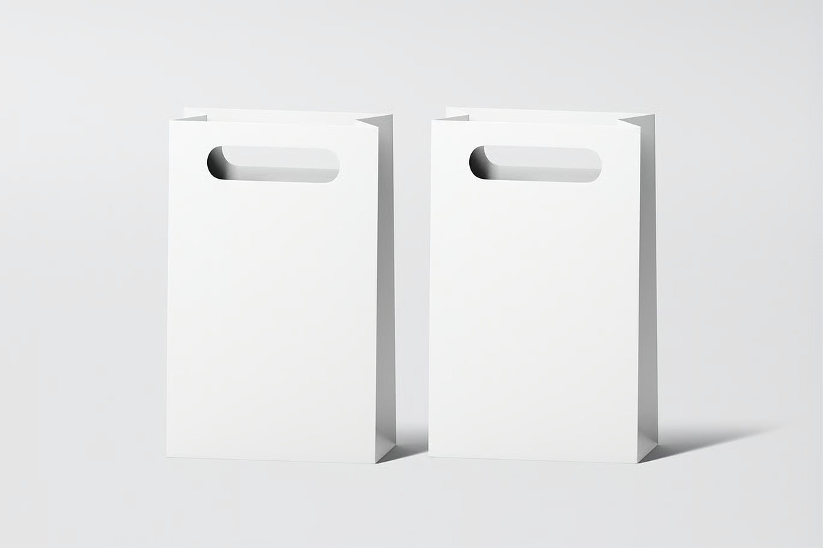 Paper Bag Mockup, a Packaging Mockup by zpackcreative (Photo 2 of 4)