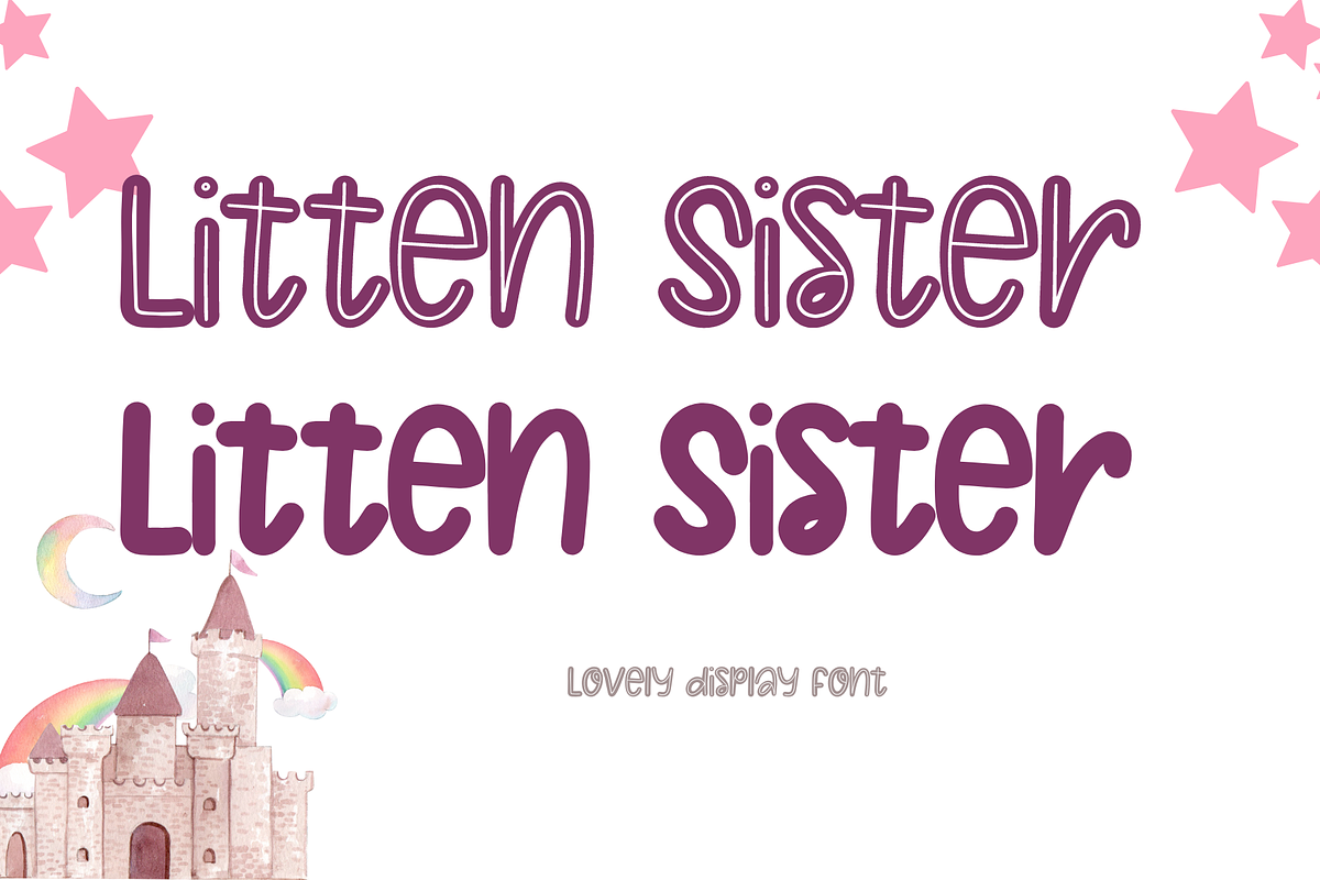 Litten Sister, a Handwritten Font by nongnuchpolyiam1 (Photo 1 of 6)