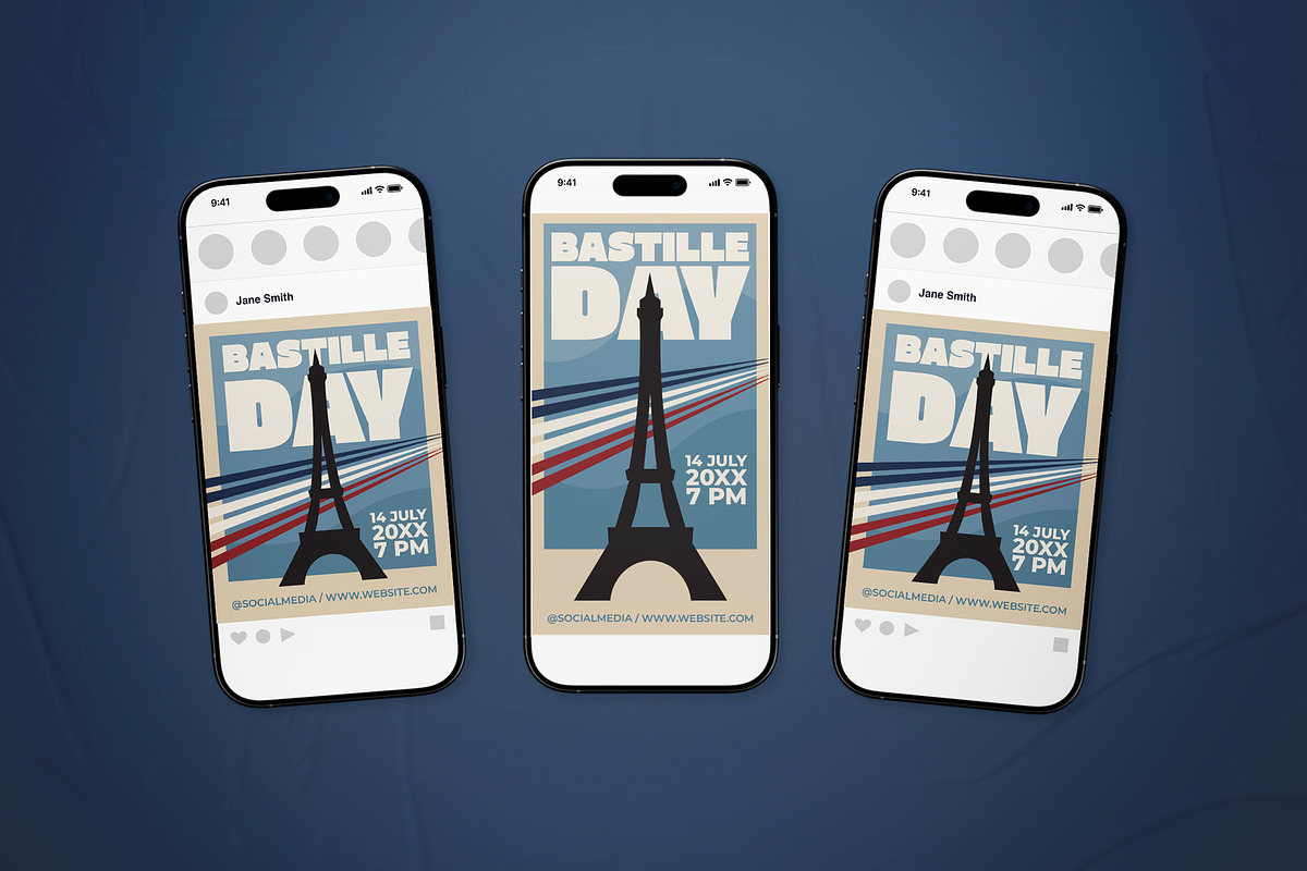 Bastille Day Event Flyer Set, a Flyer Template by The Good Store (Photo 2 of 2)