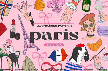 France Cute and Sweet Illustrations