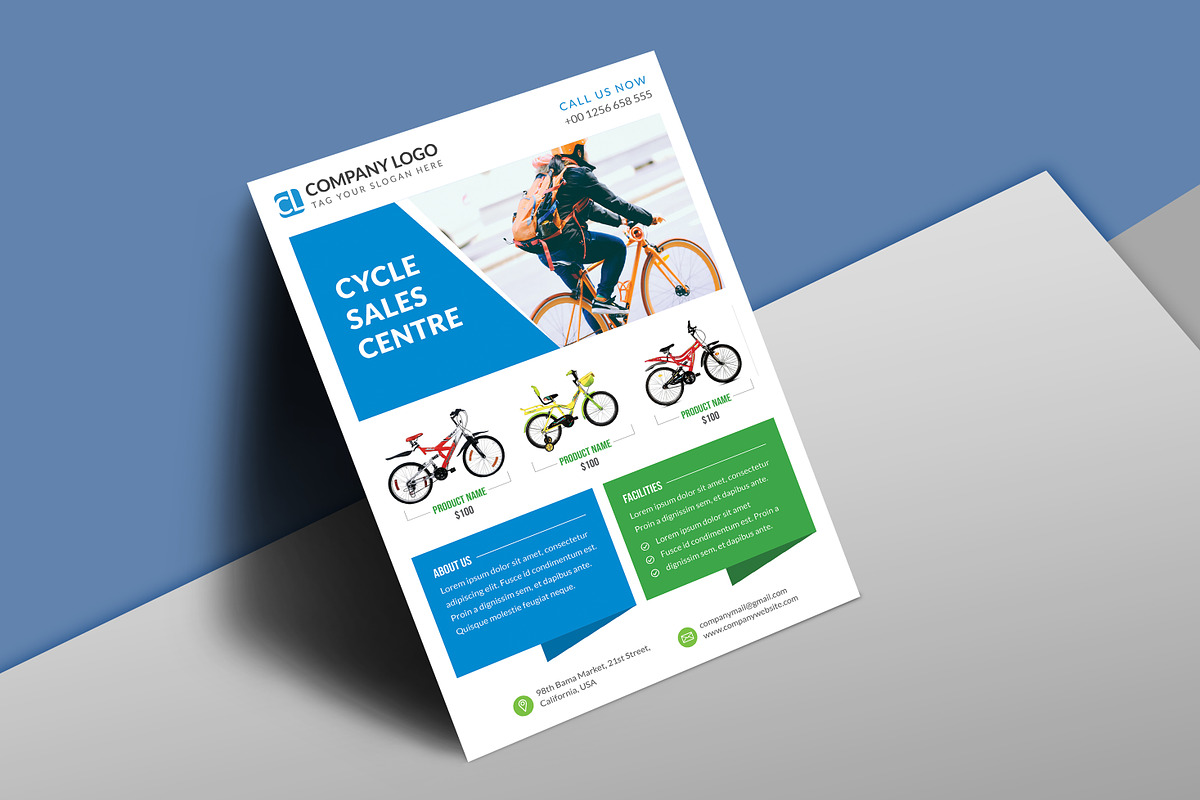 Cycle Store Flyer, a Flyer Template by graphicsunday