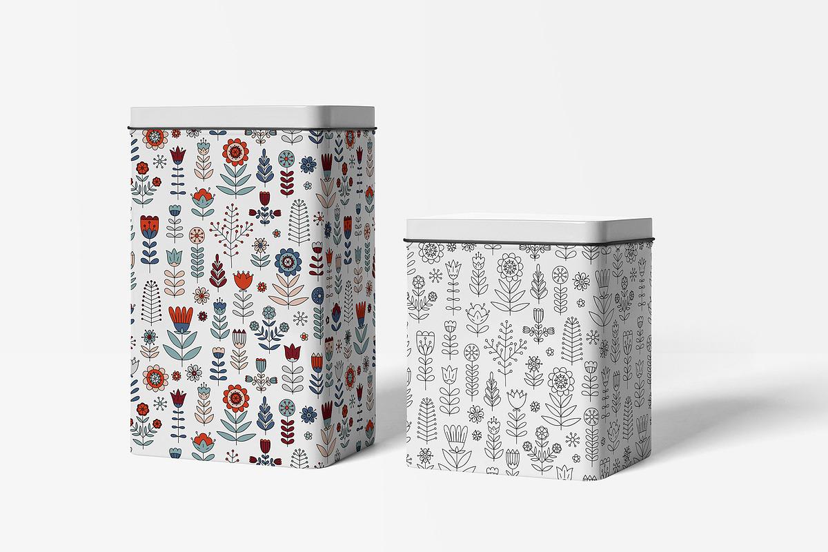Scandi Folk Art collection, a Decorative Illustration by alenaganzhela (Photo 4 of 10)