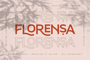 Florensa - Stylish Ligature Sans