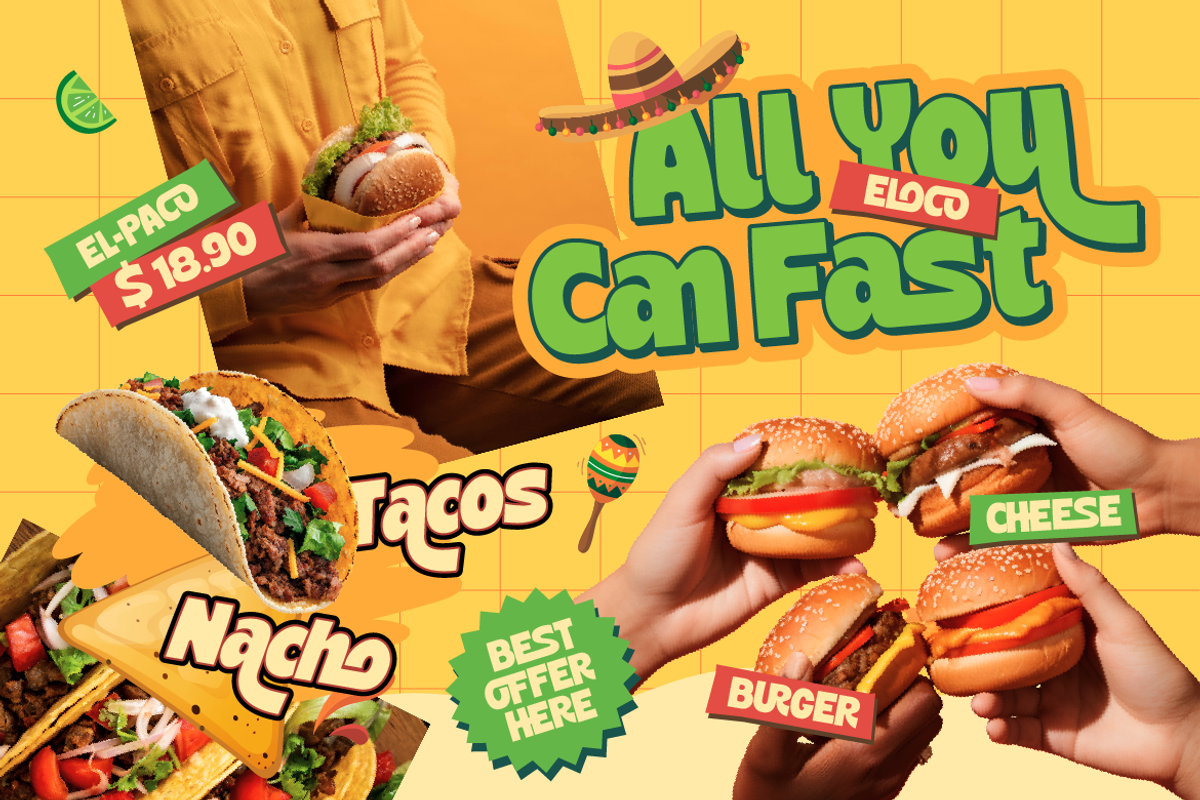 Jafitos - Food Display Font, a Sans Serif Font by Burntilldead (Photo 9 of 12)