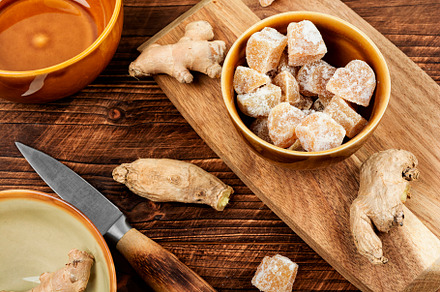 Sugared candied ginger., a Food & Drink Photo by MLunov MLunov