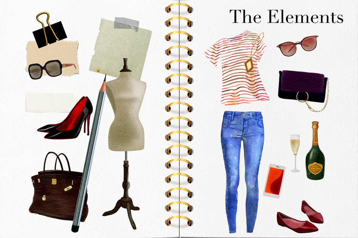 Fashion Lifestyle Set for Procreate, a Brush Add-On by Sofydoll Designs (Photo 7 of 10)