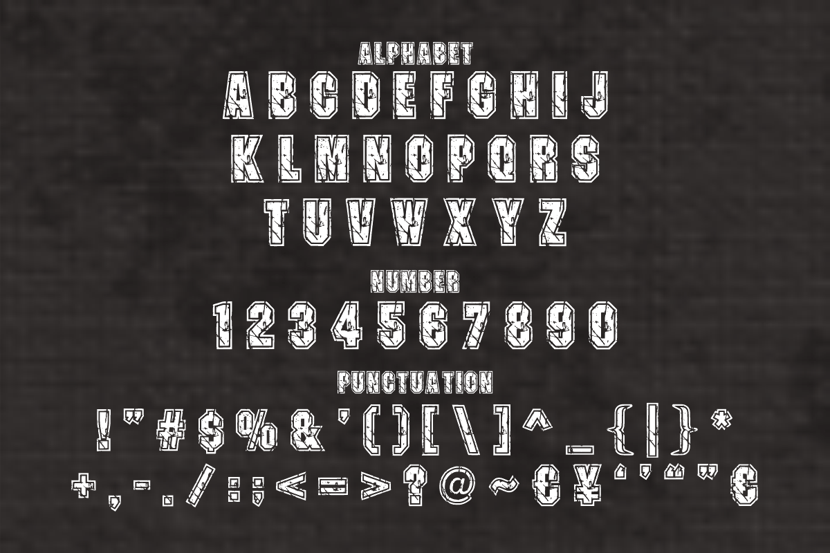 Black Battle - Rugged Display Font, a Blackletter Font by KiddoGlyphs Studio (Photo 4 of 5)