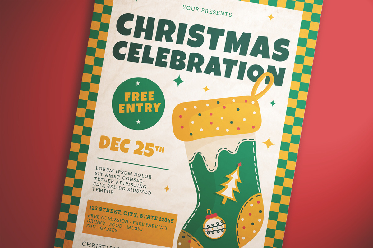 Christmas Celebration Flyer Set, a Flyer Template by KMZVR.Lab (Photo 3 of 6)